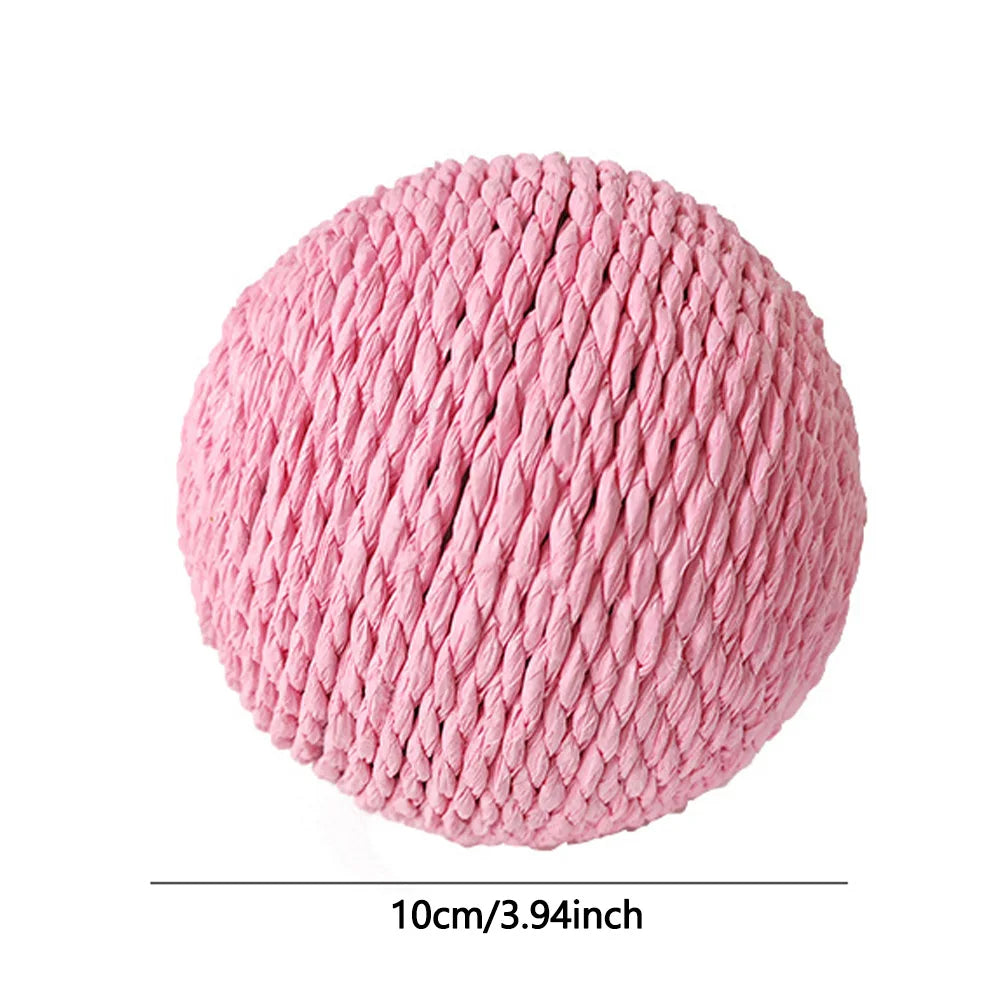 10CM Interactive Sisal Cat Scratching Ball Toy For Kitten Grinding Paws Toys Cats Scratcher Wear-resistant Pet Furniture supplie