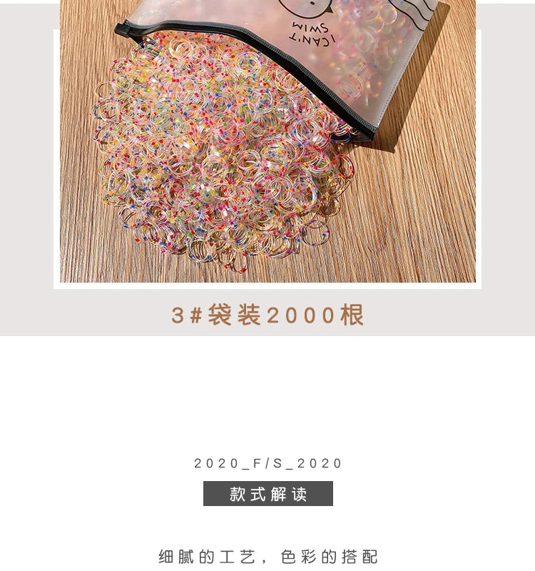 Girls Disposable Rubber Band Scrunchies Cute Baby Hair Accessories