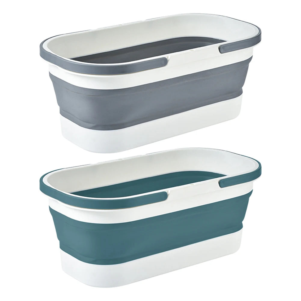 Foldable Mop Bucket Portable Wash Basin Large Capacity Dishpan for Kitchen and Bathroom Cleaning Space Saving Design