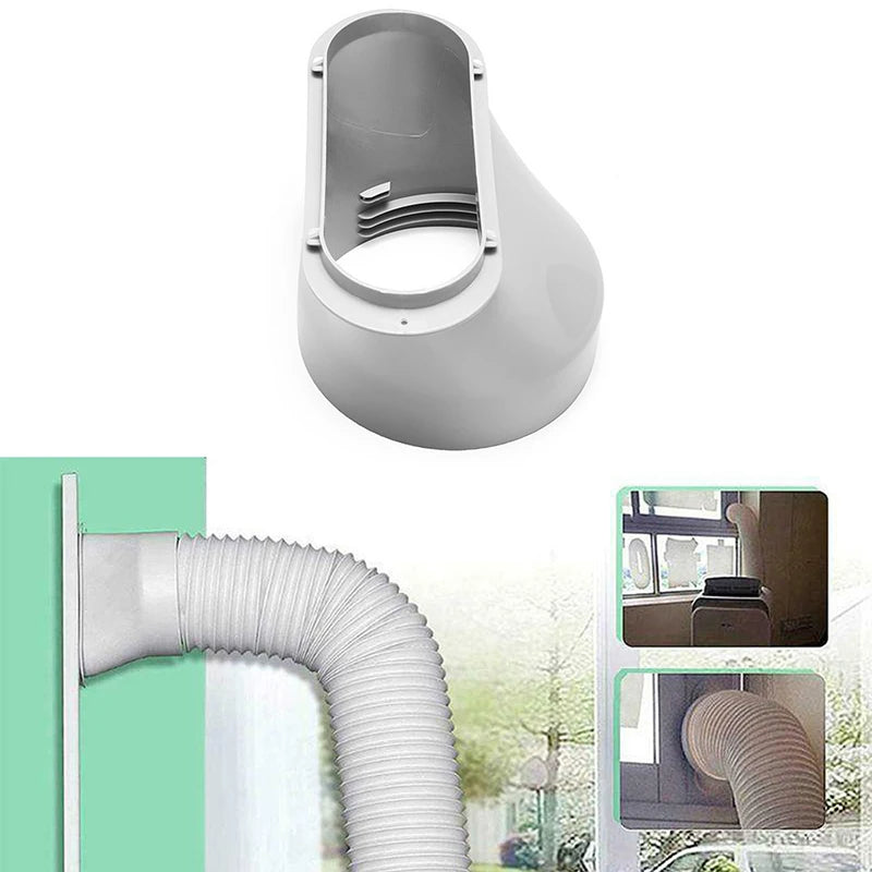 Conector de tubo de interfaz de conducto de escape de cuerpo de aire acondicionado de repuesto portátil de 150 mm Accesorio de aire acondicionado Adaptador de ventana