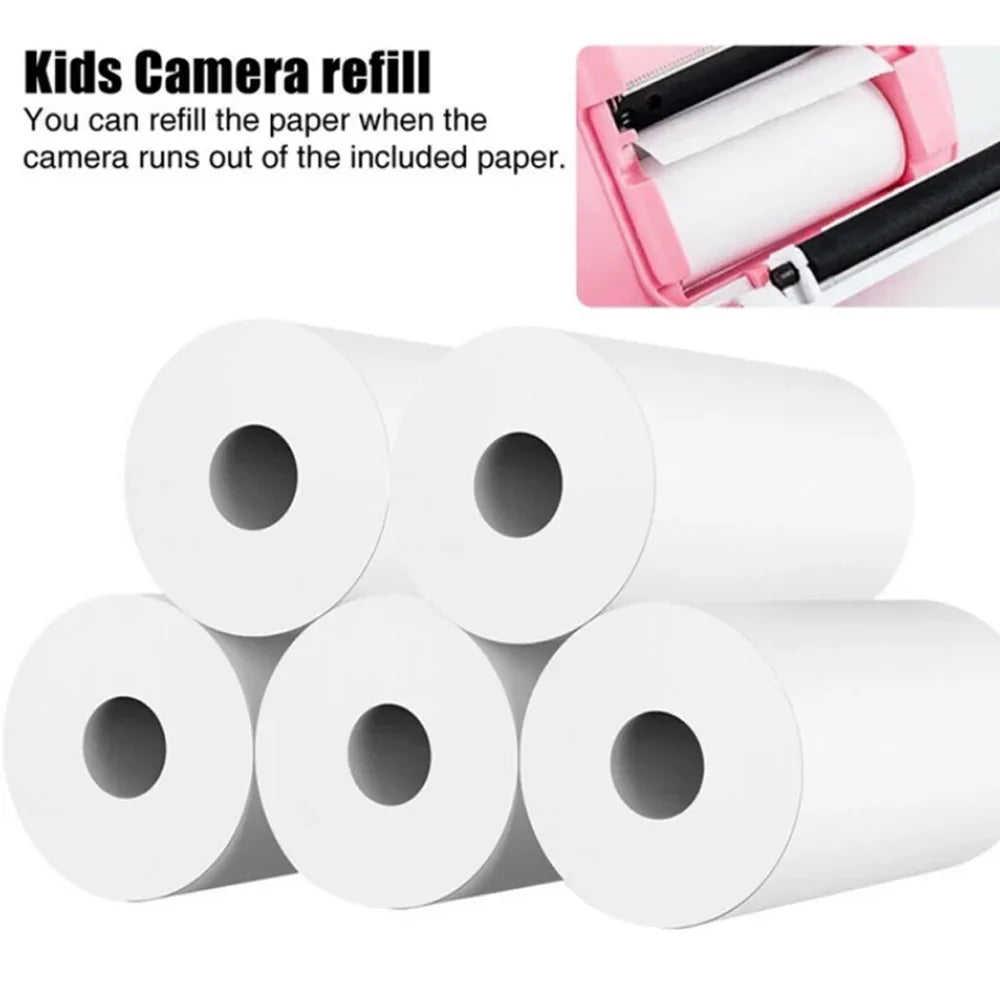 HD Mini Portable Printer 57mm Thermal Paper Self-Adhesive Stickers for Phone Photo Printing