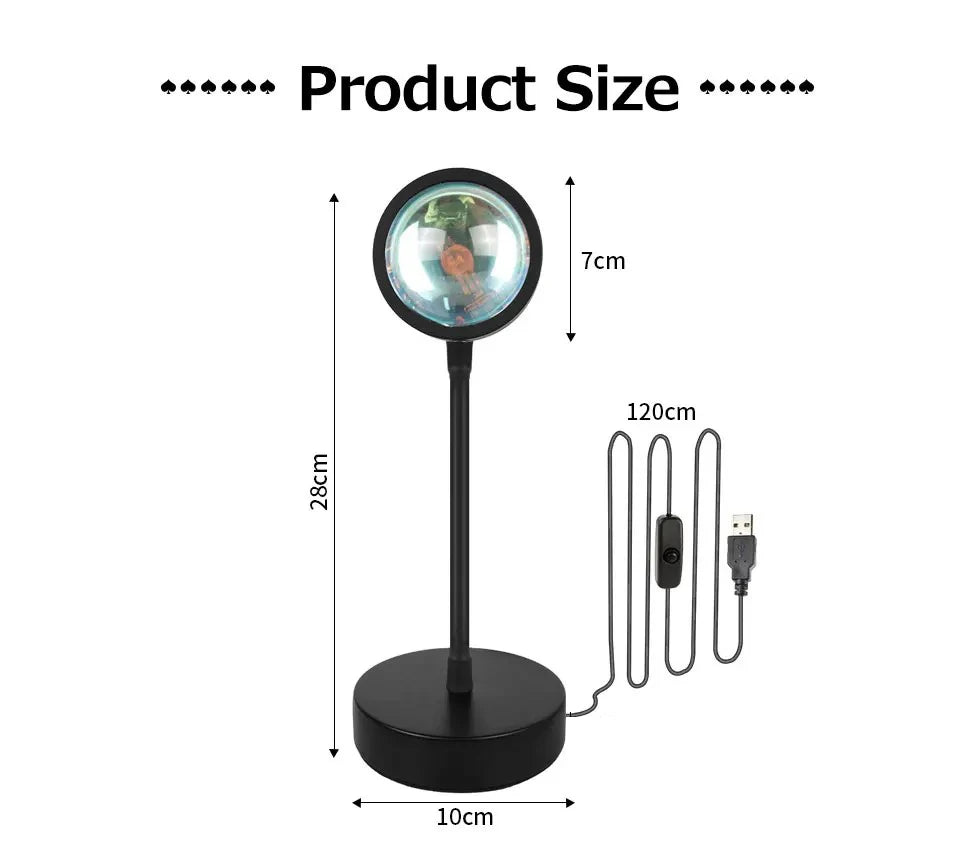 USB 5V Tuya Smart Sunset Lamp Night Light Projector Gift