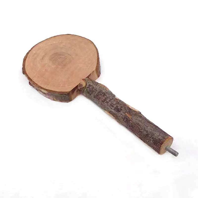 Natural Wood Pet Parrot Raw Wood Fork Tree Branch Stand Rack Squirrel Bird Hamster Branch Perches Chew Bite Toys Stick Hot Sale