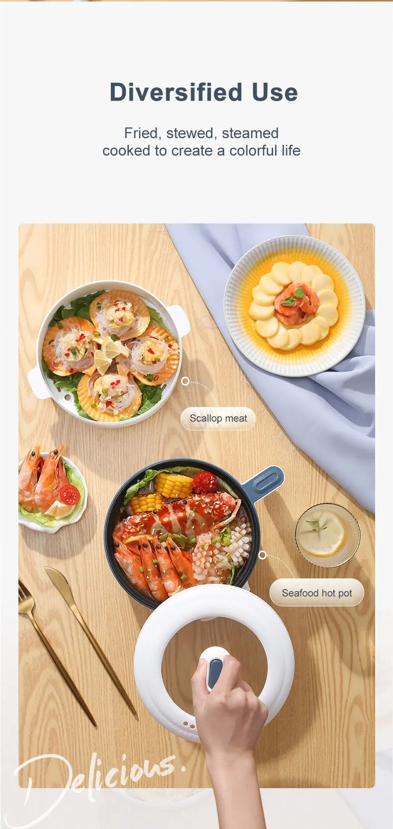 Electric Rice Cooker Single Double Layer 220V Non-Stick Smart Multi Cooker for Home