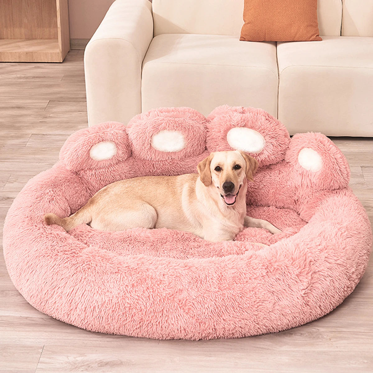 Fluffy Large Dog Bed for Pets Cozy Soft Sofa Basket Mat for Dogs and Cats Plush Kennel Blanket Accessories