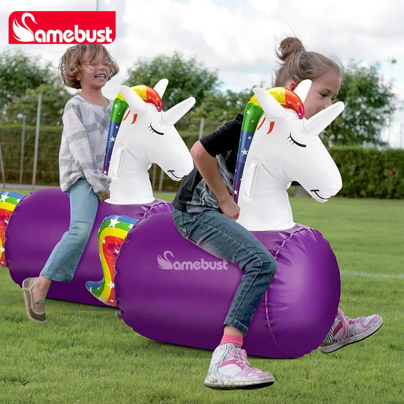 Camebust Inflatable Hopping Bouncer for Toddlers Unicorn Horse Dinosaur Ride On Toy for Active Play and Imagination