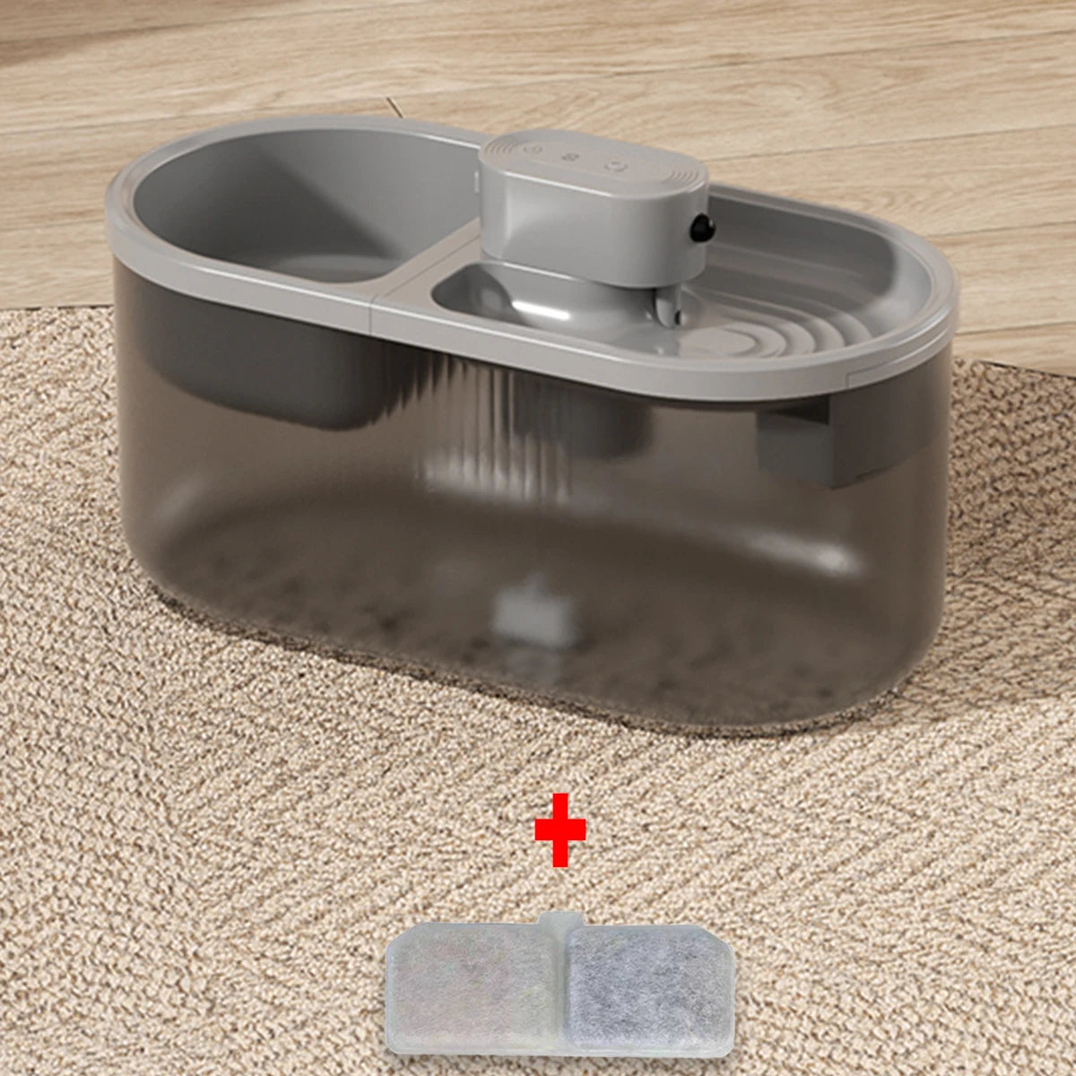 Automatic pet water dispenser sensor version dog food water dispenser water replenishment 2-in-1 drinking and feeding supplies