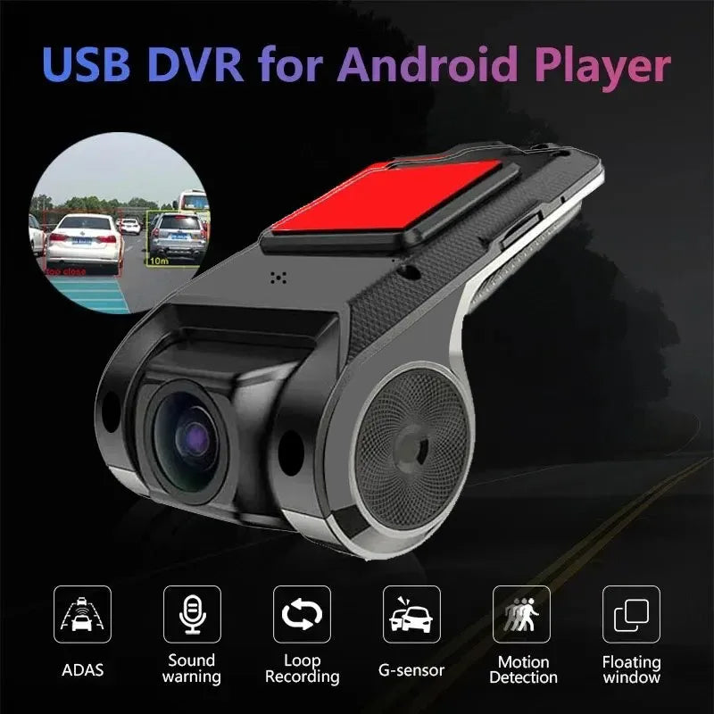 Car DVR Dash Cam Full HD 1080P With ADAS Voice Alarm