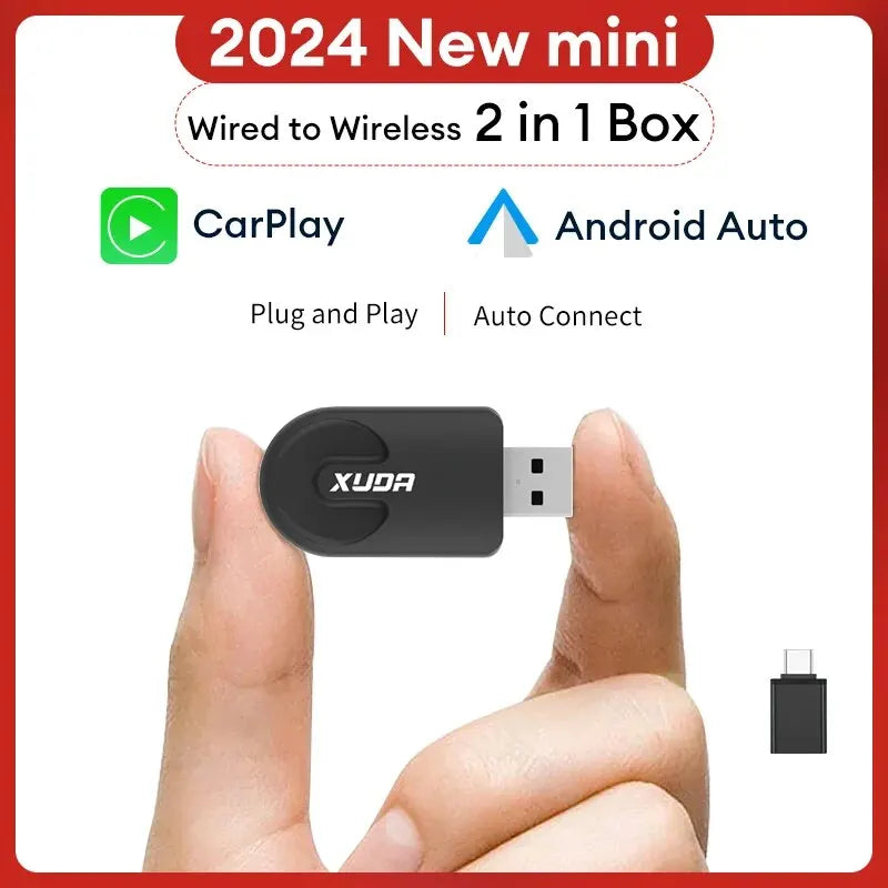 XUDA NEW Wireless CarPlay Android Auto Adapter Mini Box for Nissan