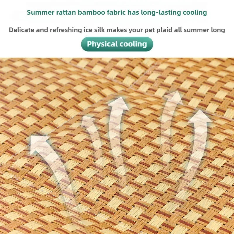 Summer Mat Kennel Cat Nest Summer Dog Kennel Pet Supplies Teddy Small Dog Bed Mat Universal All Seasons