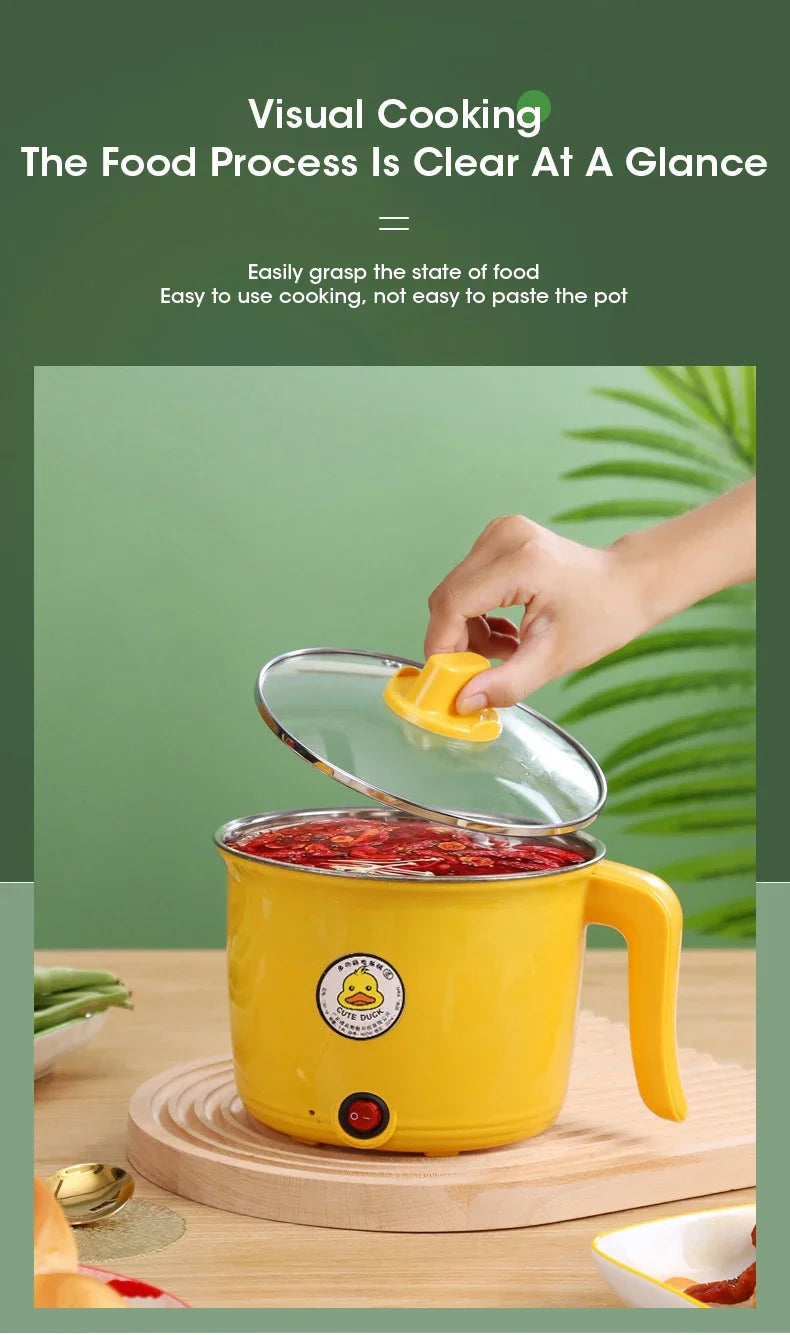 1.8L 220V Mini Multifunctional Electric Hot Pot for Dorms