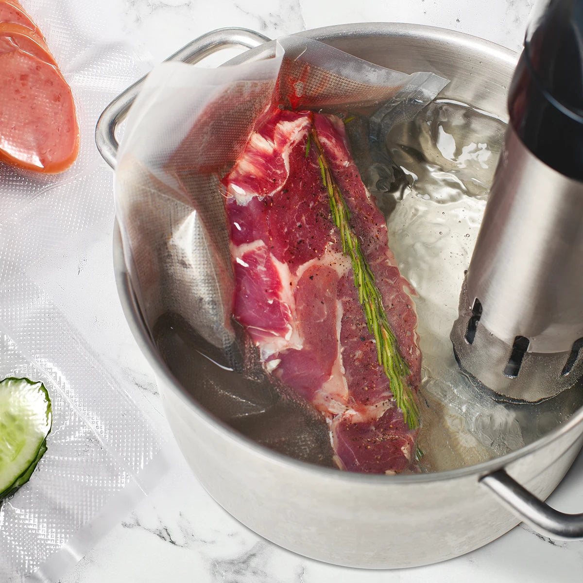 saengQ Kitchen Food Vacuum Sealer Bags for Sous Vide 1500cm Rolls