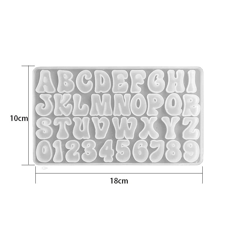 Alphabet Epoxy Resin Silicone Mold for DIY Jewelry Crafts