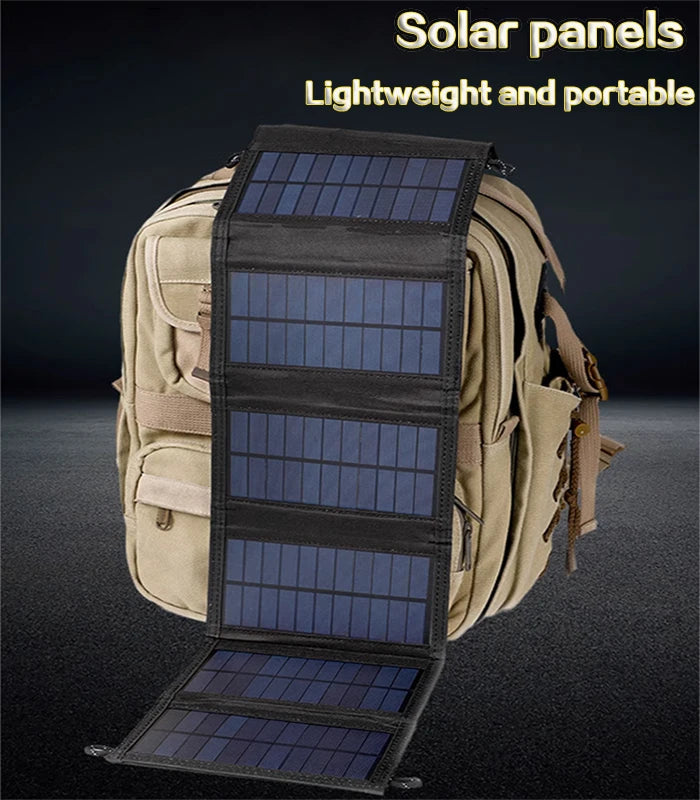 6-Fold 800W Portable Solar Panel Charger USB 5V DC Power