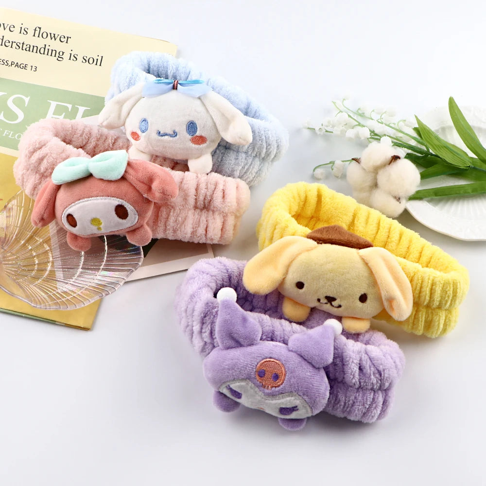 Sweet Cool Villain Character Plush Doll Hairband for Makeup