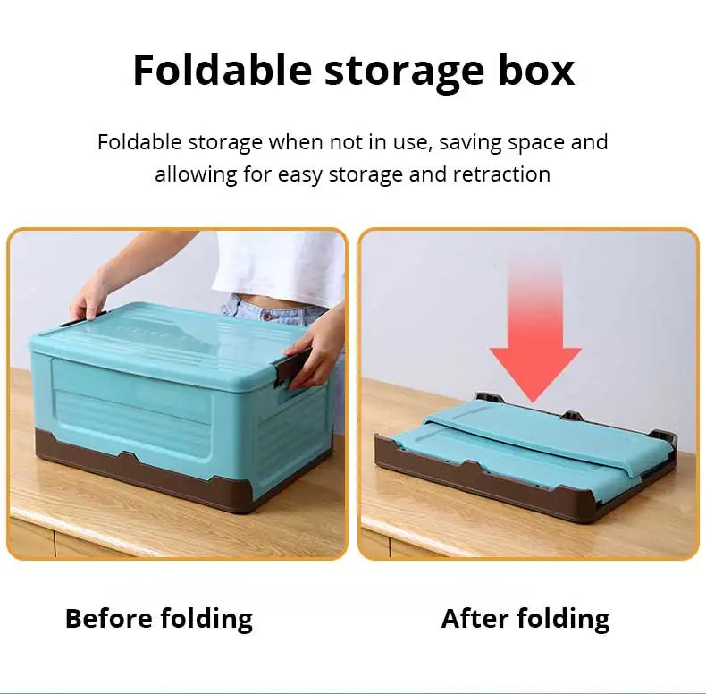 1pc Foldable Storage Box Large Capacity For Toys Clothes Books