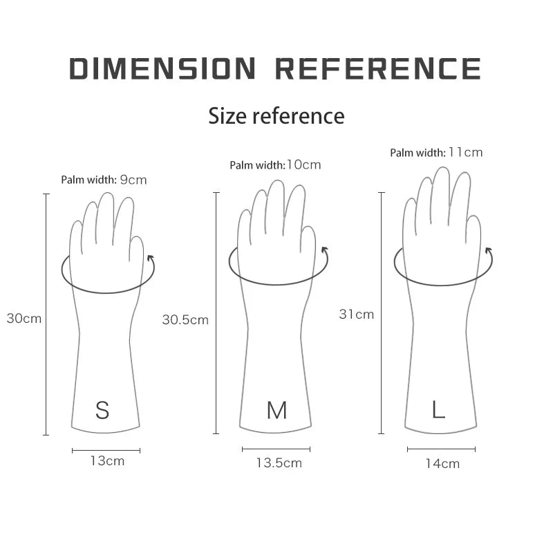 10 Pairs Waterproof PVC Cleaning Gloves for Household Tasks Durable Non-Slip Latex Material for Dishwashing Laundry and General Cleaning