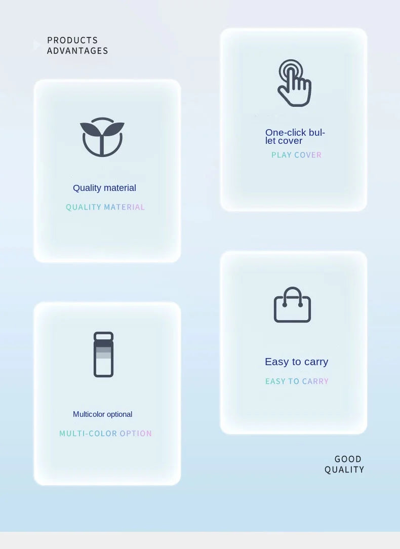 1pc 1000ml Large Capacity Gradient Water Bottle with Straw