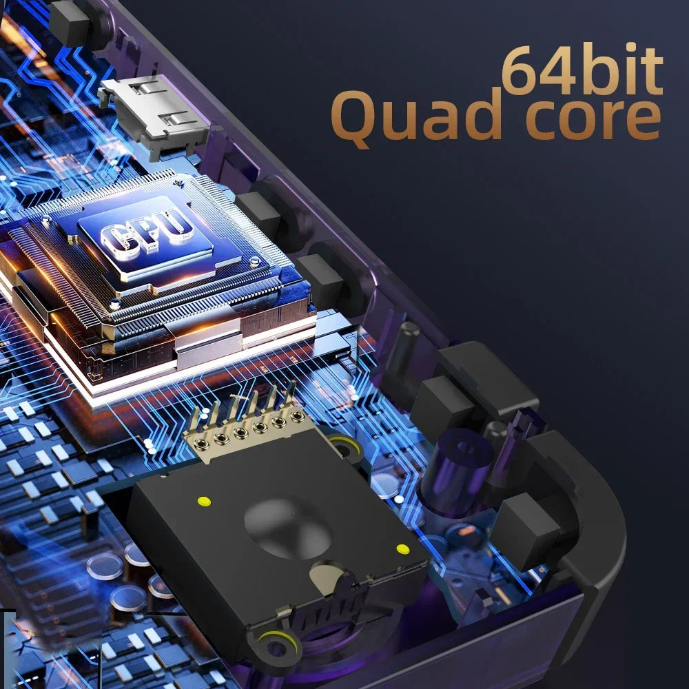 R36H Retro Handheld Video Game Console Linux System 3.5 Inch IPS Screen Portable 64G 128GB Player Gift