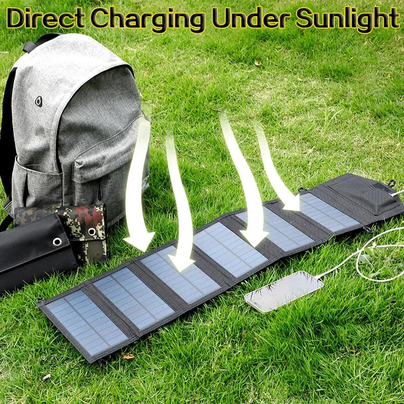 6-Fold 800W Portable Solar Panel Charger USB 5V DC Power