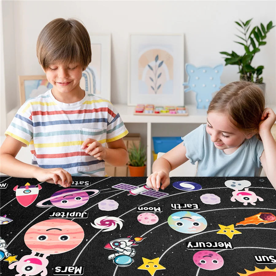 Farm Animals Felt Story Busy Board Set for Toddlers and Preschoolers Interactive Farmhouse Themed Early Learning Play