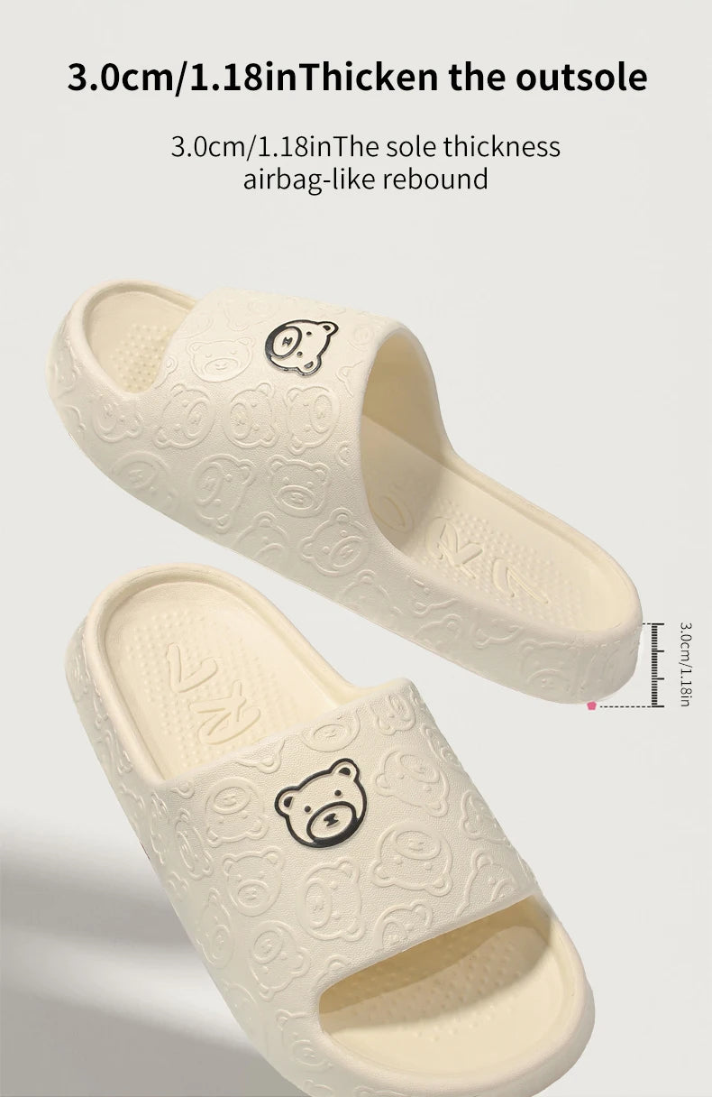 Non-Slip Slippers Female Summer EVA Indoor Home Sandals 2024