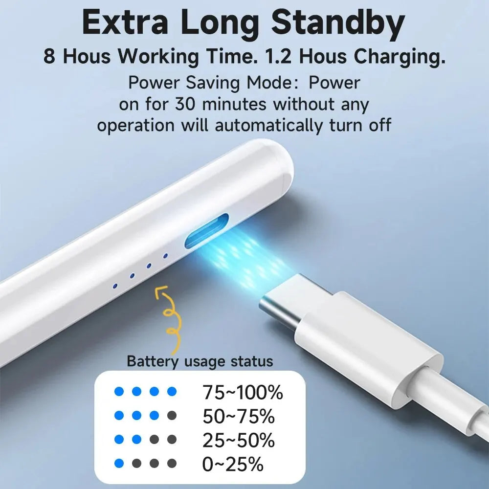 For Apple Pencil 2 iPad Pen Palm Rejection Stylus Compatible iPad Pro Mini 6 Air 2022 2021 2020 2019 2018