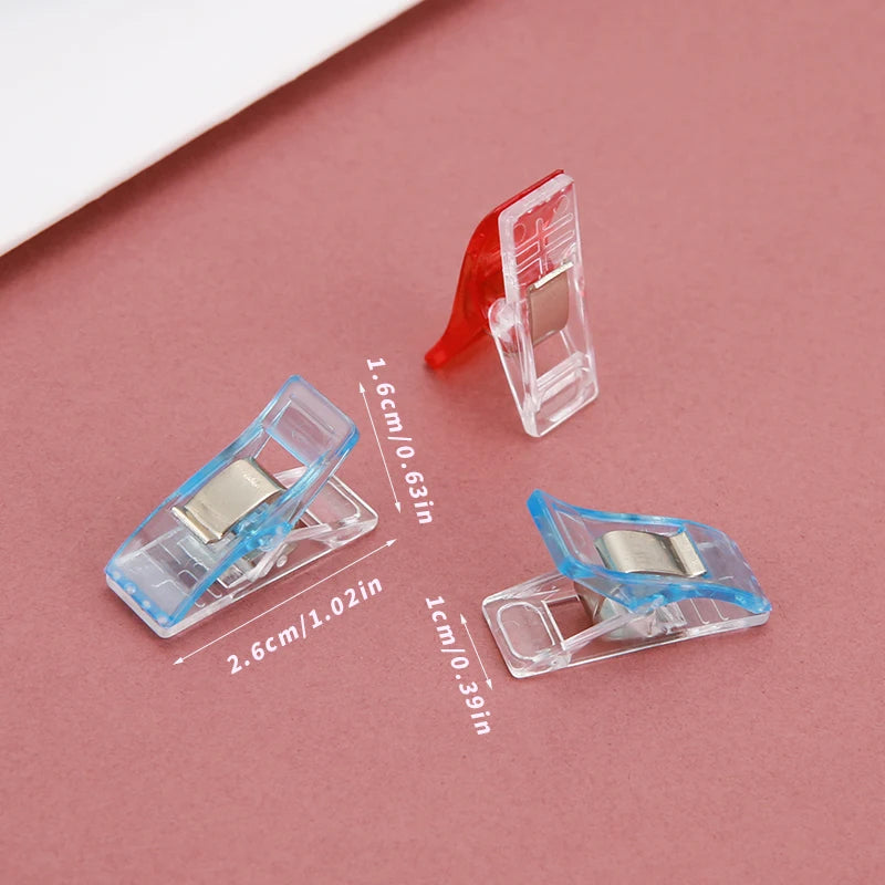 Sewing Clips Colorful Multipurpose Plastic Craft Binding Clips