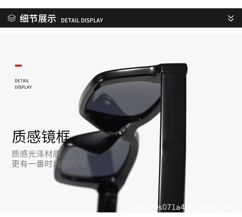 2022 New Fashion Vintage Sunglasses Women Retro Rectangle Eyewear