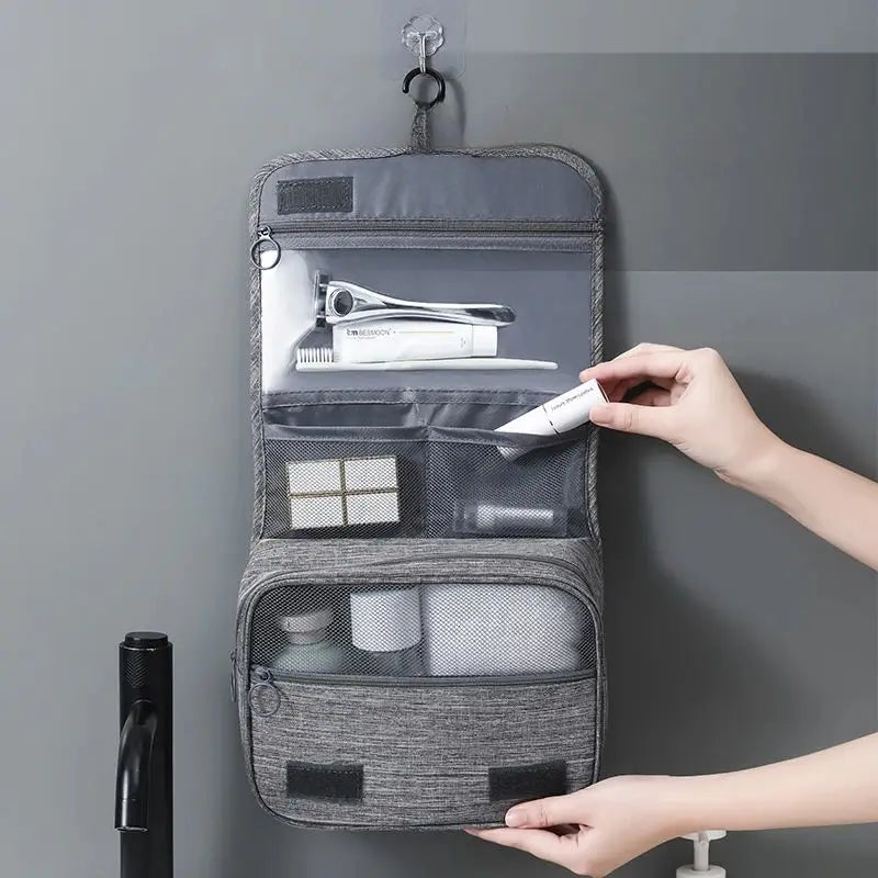 1pc Foldable Toiletry Bag Organizer for Travel and Makeup