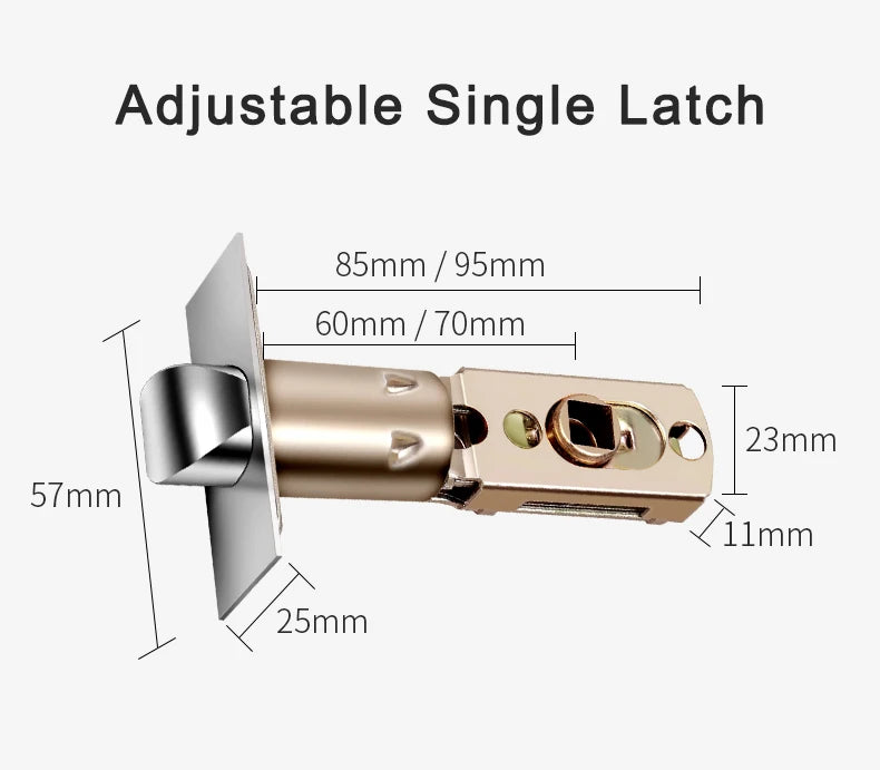 Tuya SmartLife WiFi Remote Control Smart Fingerprint Password RFID Card Lock for Indoor Wooden and Metal Doors