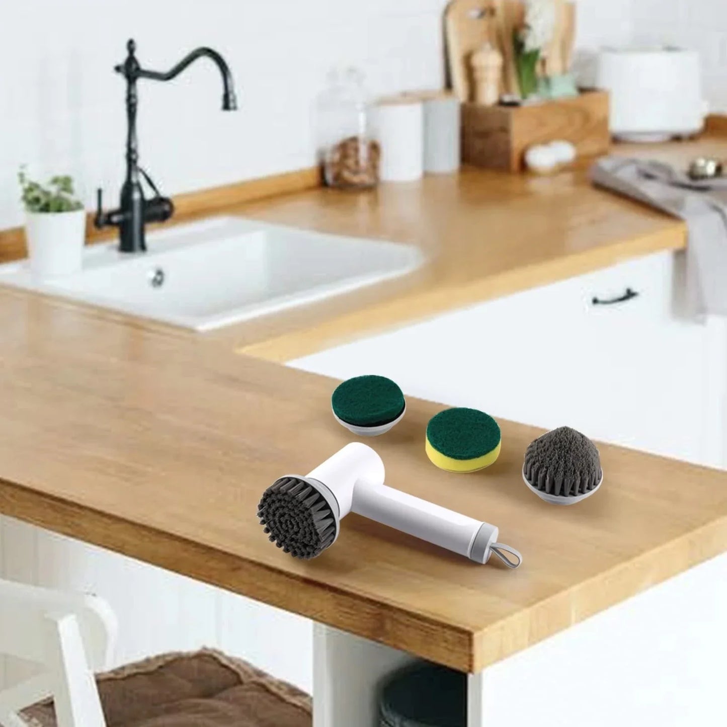 Wireless Electric Cleaning Brush for Kitchen and Bath