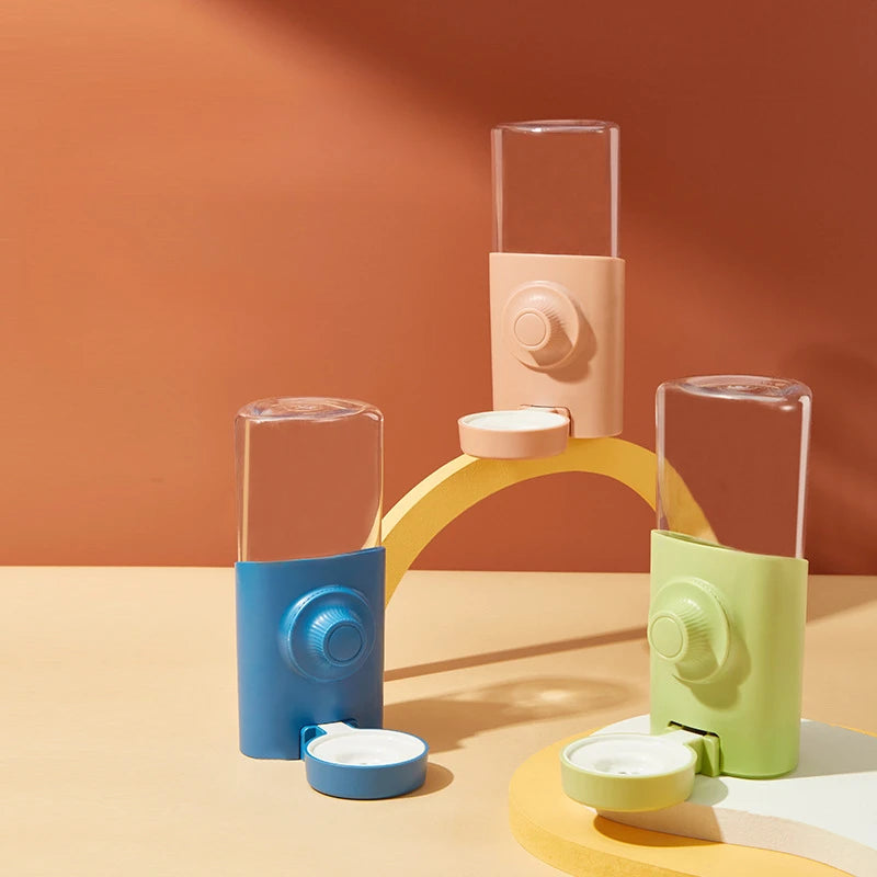 600ML Automatic Water Bottle for Rabbits Dutch Pigs Chinchillas & Hedgehogs Silent Large Capacity Pet Waterer Refill Feature