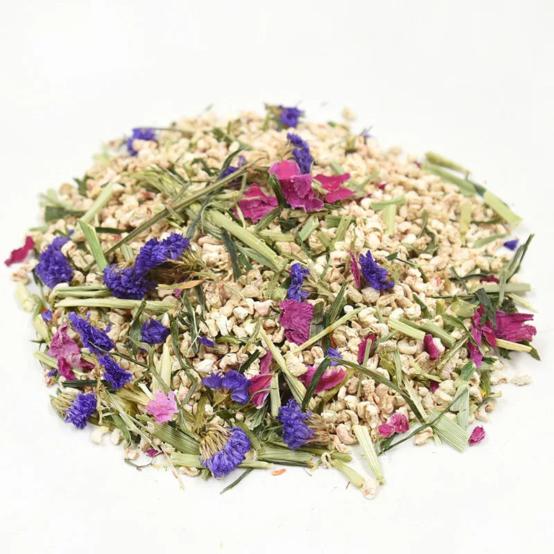 Pet Hamster Supplies Edible Crushed Corncob Flowers Mixture House Padding Rabbit Hedgehog Chinchilla Urine Sand