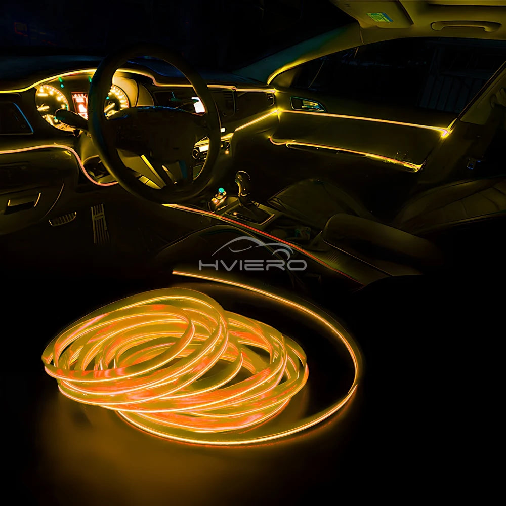1M/2M/3M/5M Car Interior LED Strip Flexible Neon Lights USB