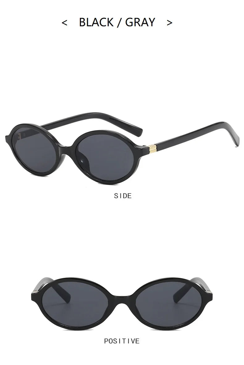 Oval Small Frame Luxury Brand Sunglasses for Women and Men