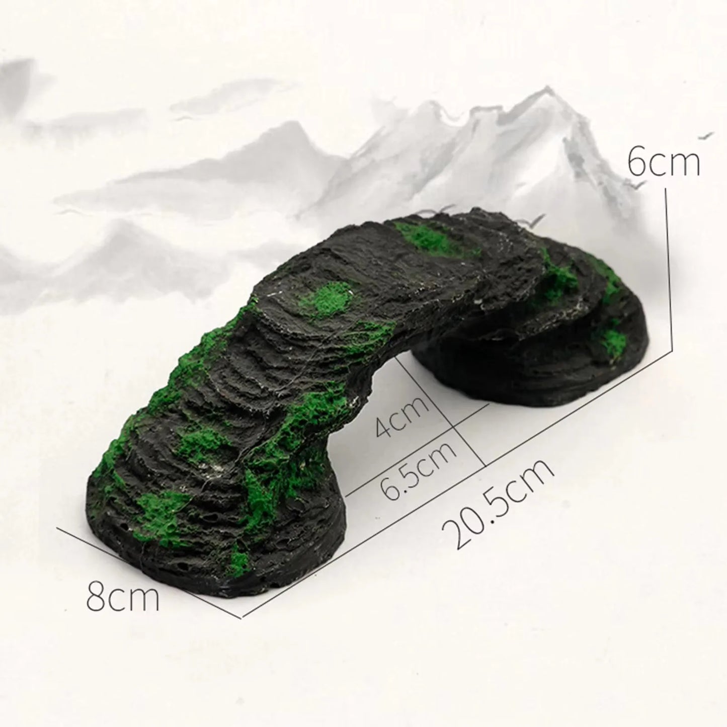 Fish Tank Artificial Bridge Resin Landscape Decoration Bridge Aquarium Equipment Accessories Ornament Cave Aquatic Pet Fish