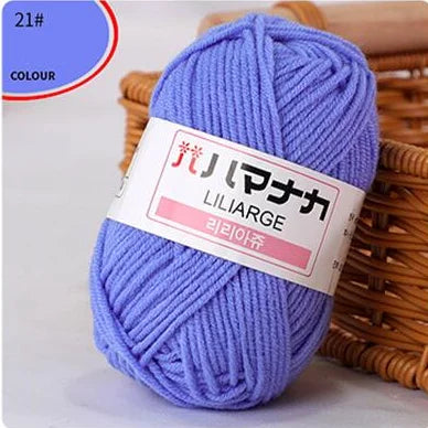 DIY Baby Milk Soft Cotton Knitting Yarn for Sweaters