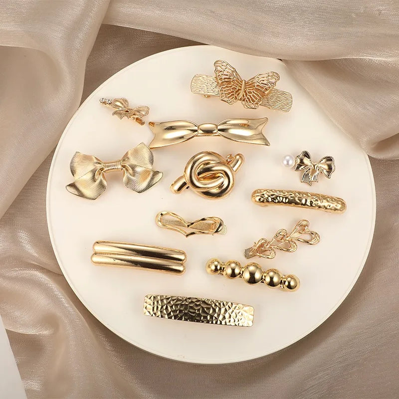 New Fashion Metal Irregular Double-Layer Hair Bands Ropes