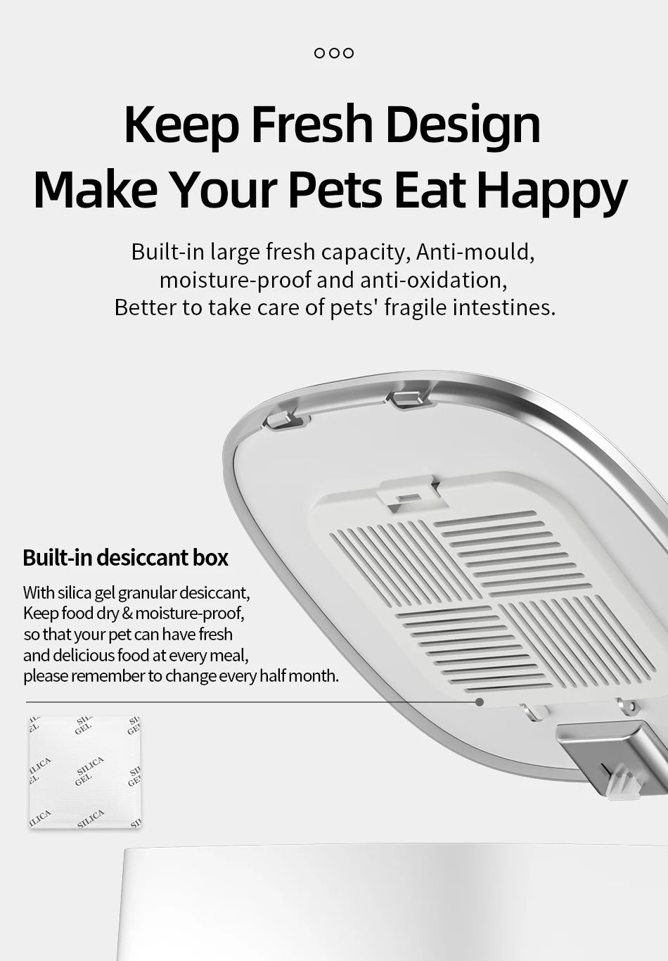 ROJECO Automatic Cat Feeder Smart WiFi Kibble Dispenser