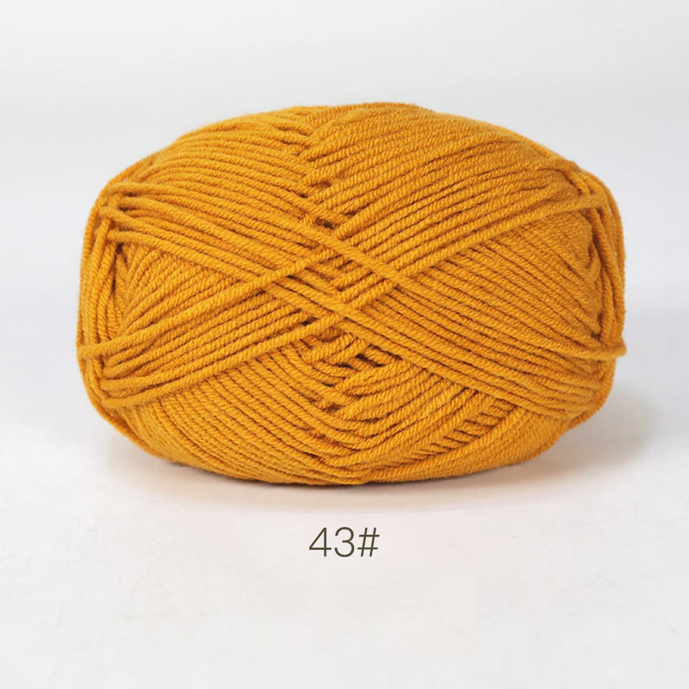 A1-1 50g Set Soft Milk Cotton Yarn for Knitting and Crochet