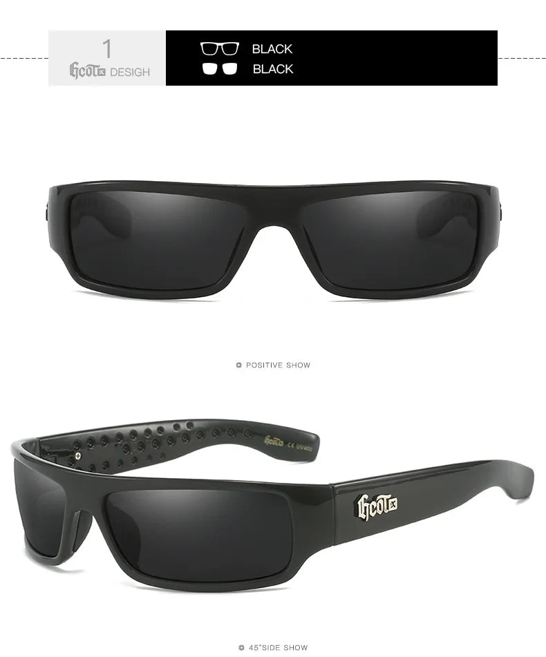 GCOTX Trendy Brand Polarized Sunglasses Hip Hop Style 2024
