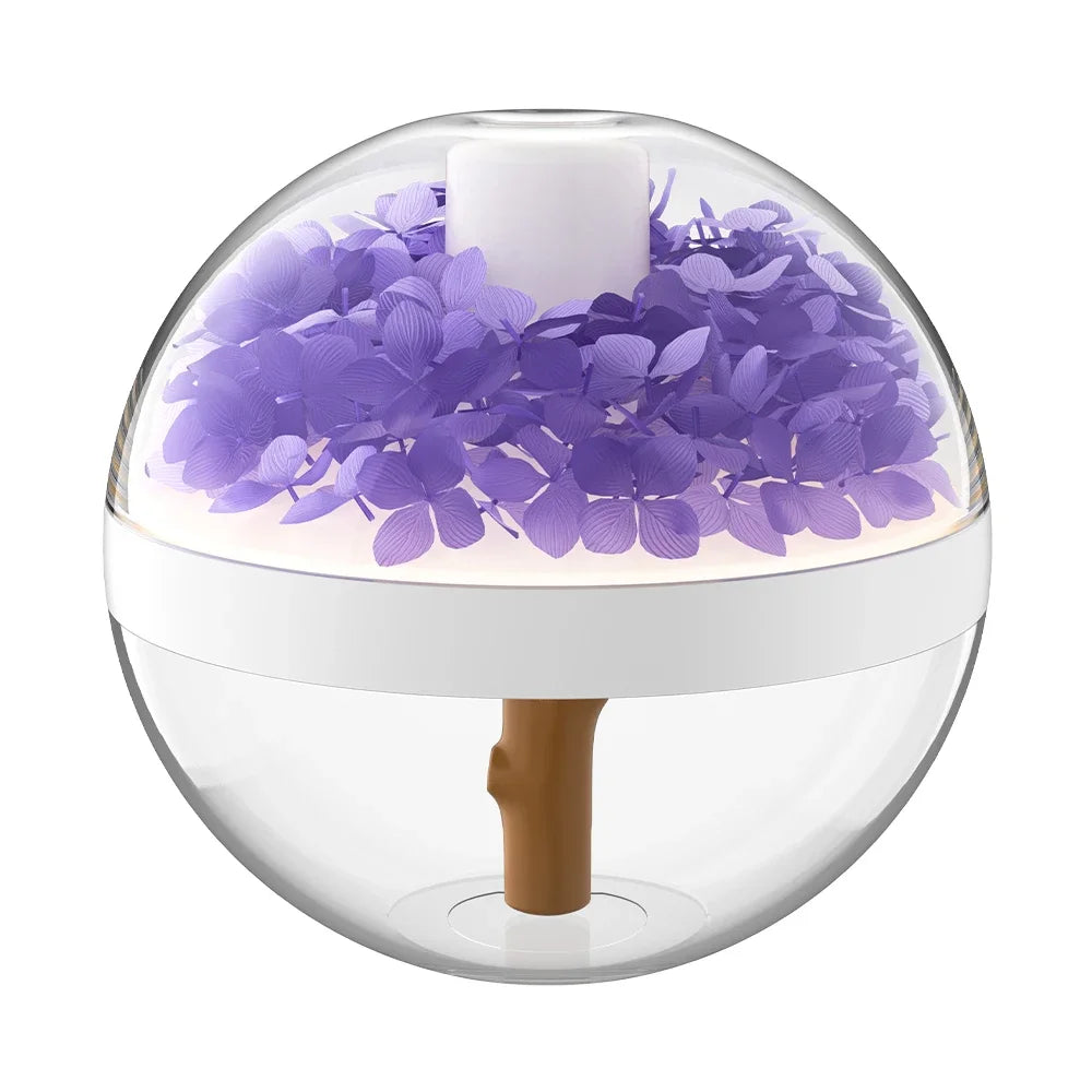 270ML USB Rechargeable Air Humidifier with LED Light and 800mAh Battery for Home Hydration and Relaxation