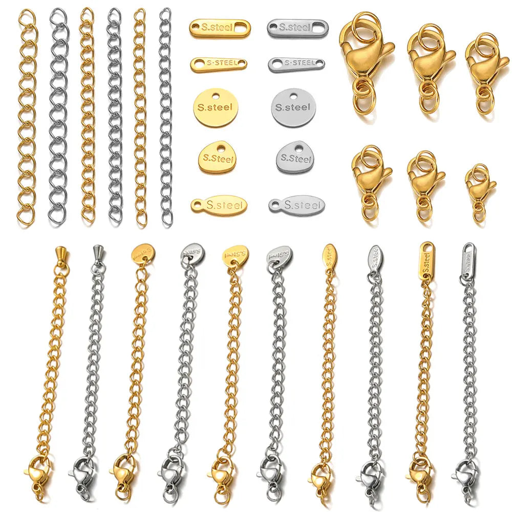 Stainless Steel Lobster Clasps Connector for DIY Jewelry Making