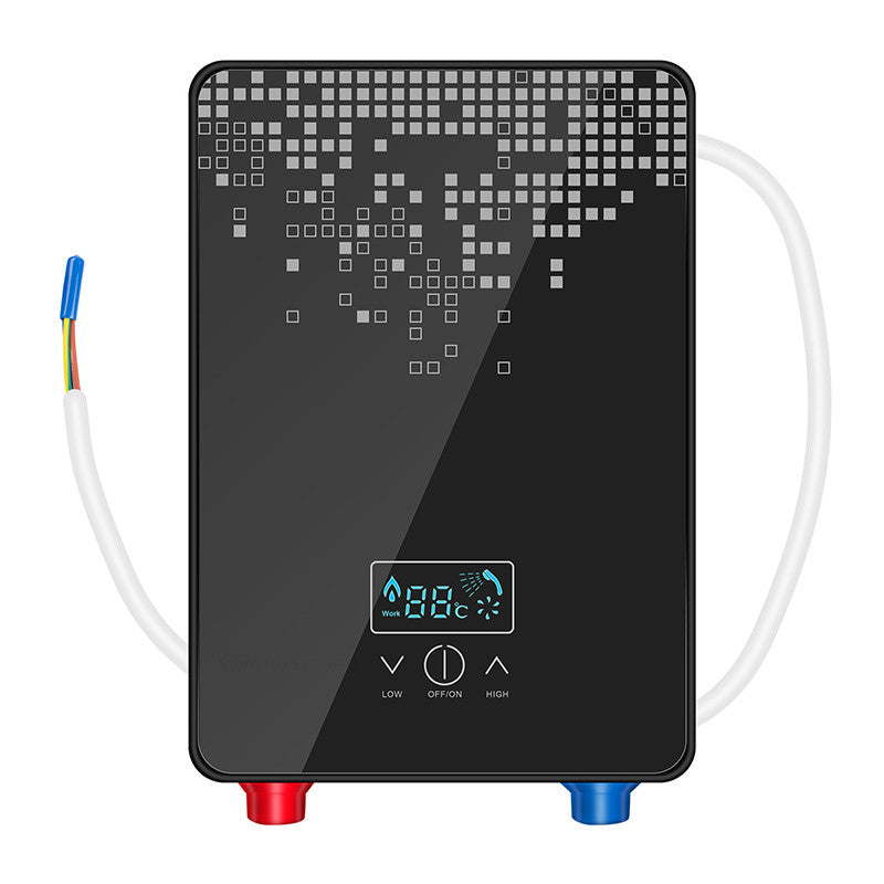 Calentador de agua caliente 6500w Calentador de agua instantáneo sin tanque Termostato Calentador de inducción Calentadores eléctricos táctiles inteligentes Ducha automática