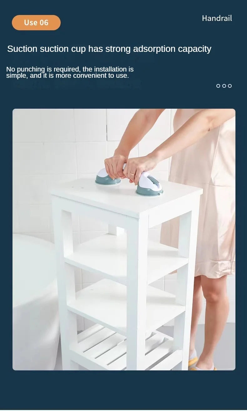 Bathroom Handrail to Prevent Falls Suction Cup Safety Handle for Tub and Shower