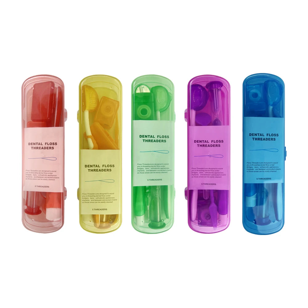 Dental Toothbrush Oral Care Kit with Orthodontic Mirror and Interdental Brush for Braces Cleaning