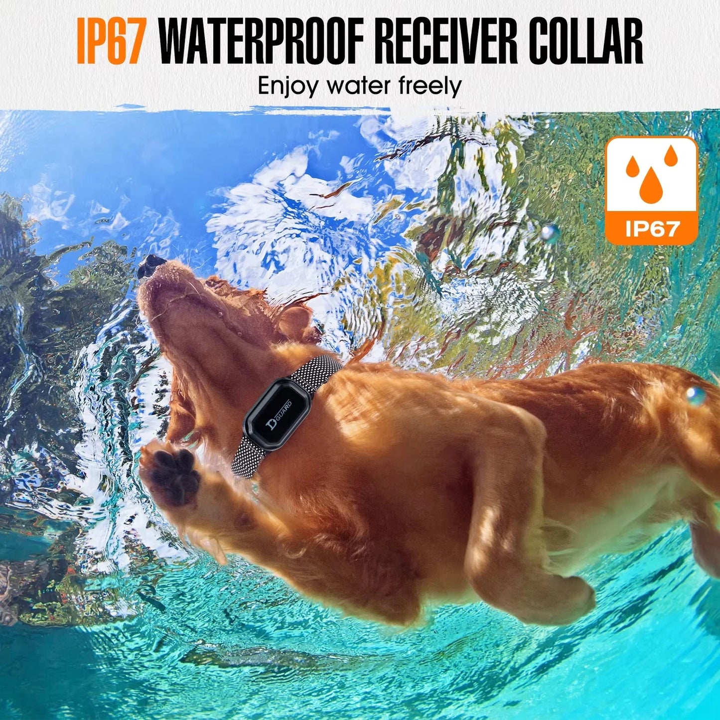 800m Waterproof Rechargeable Digital Dog Training Collar with Remote Control and LCD Display for All Sizes