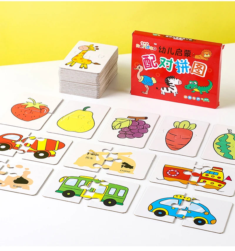 Kids Animal Puzzles for Toddlers 1 2 3 Years Educational Matching Game