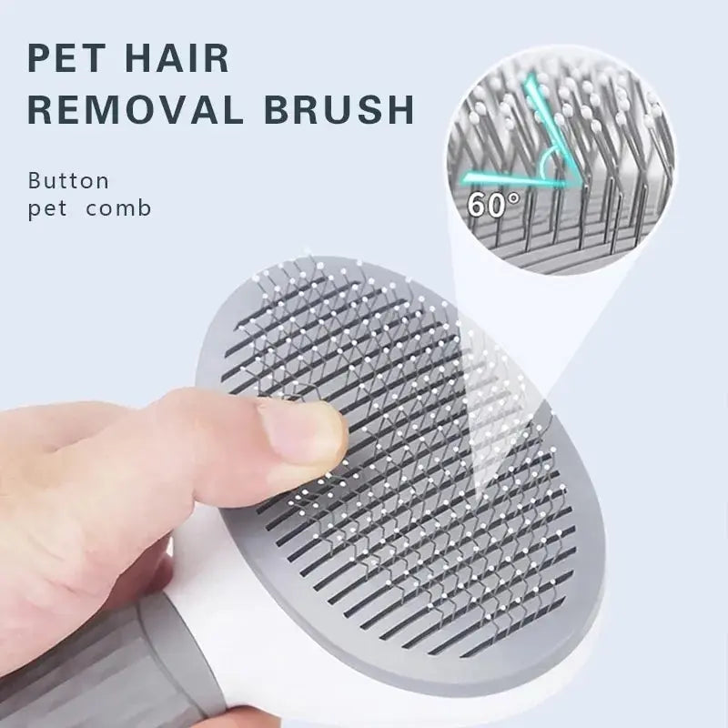 Self Cleaning Pet Dog Brush Cat Comb Grooming Tool